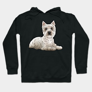 West Highland Terrier Dog Westie Hoodie